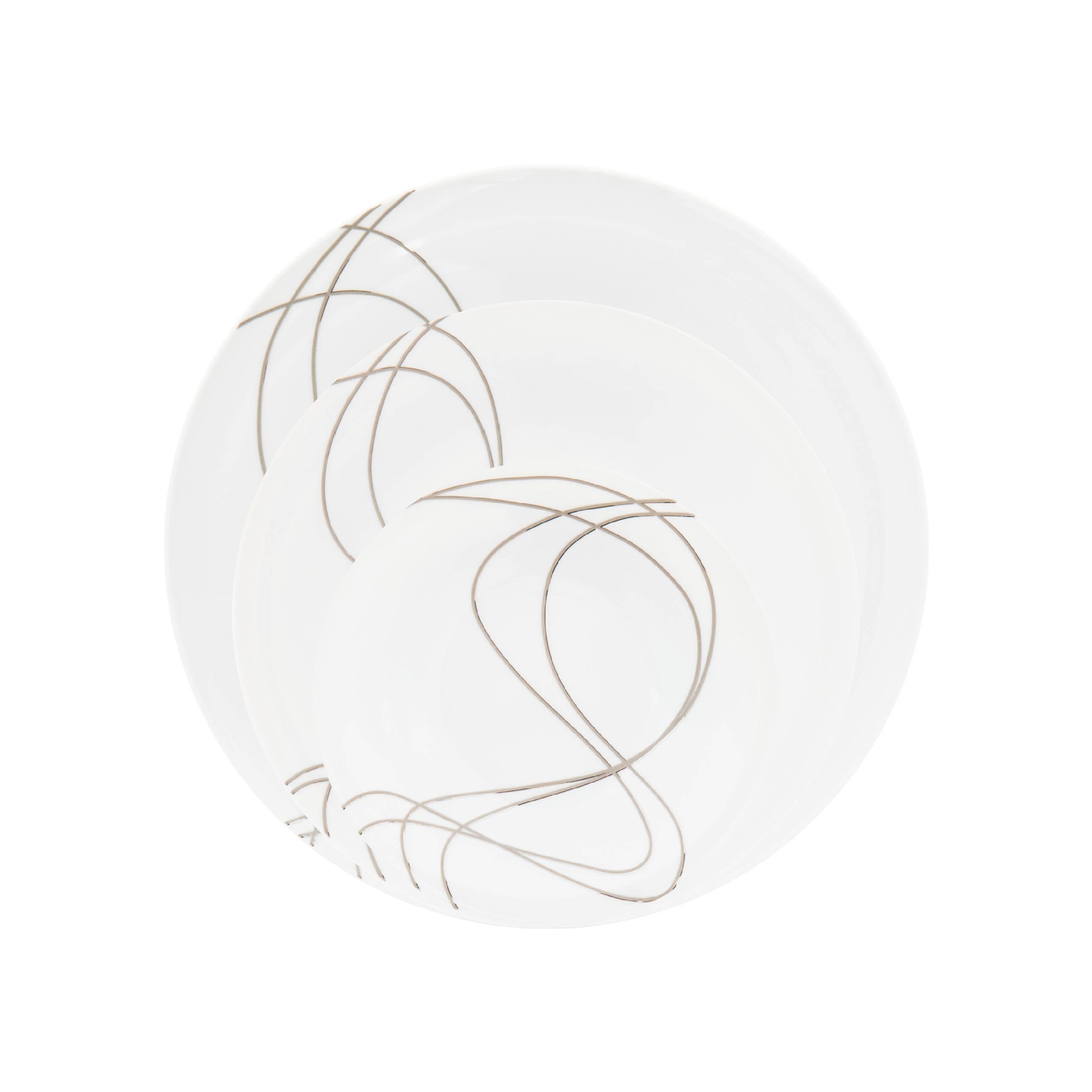 Wave 3-Piece Place Setting (Service for 4)