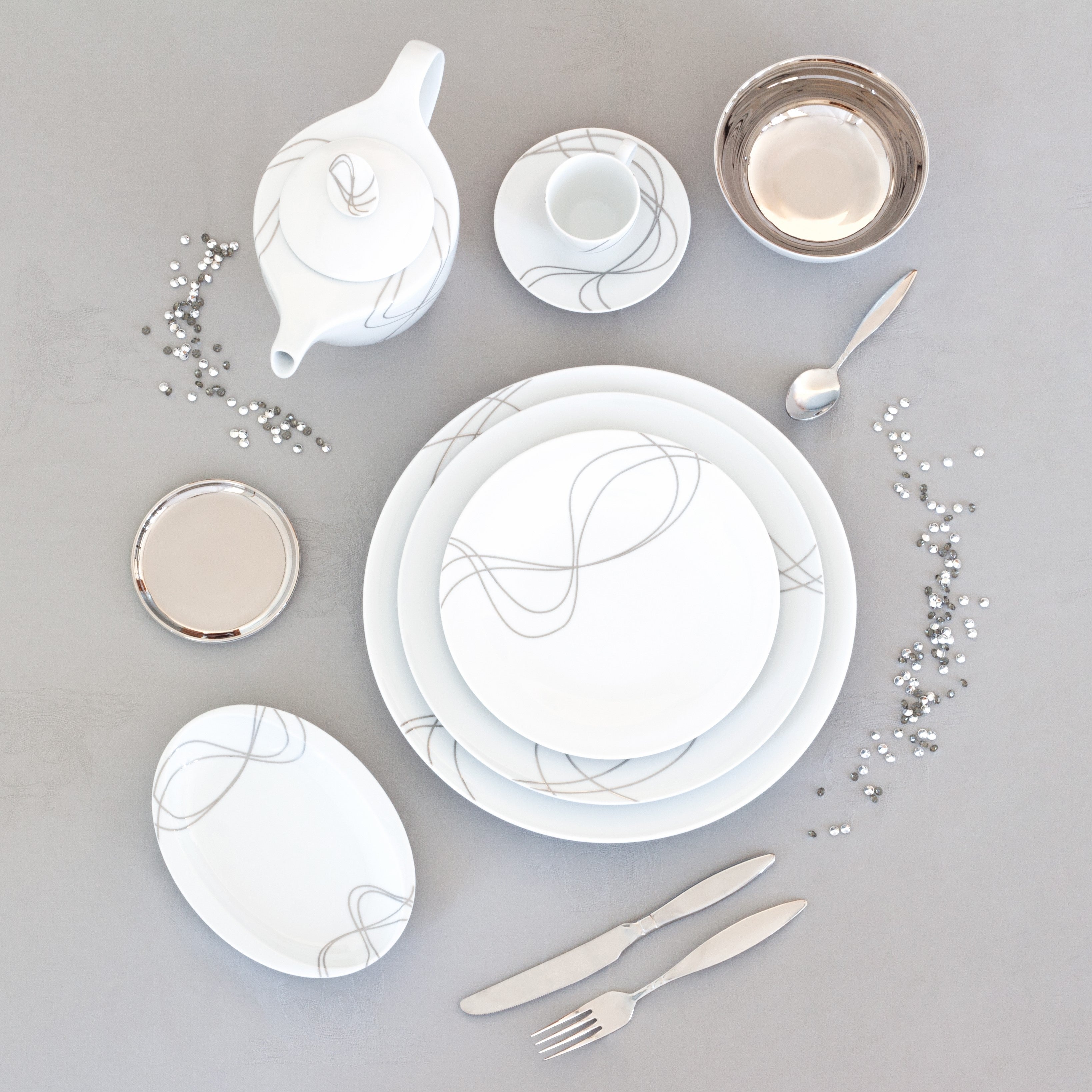 Wave 3-Piece Place Setting (Service for 4)