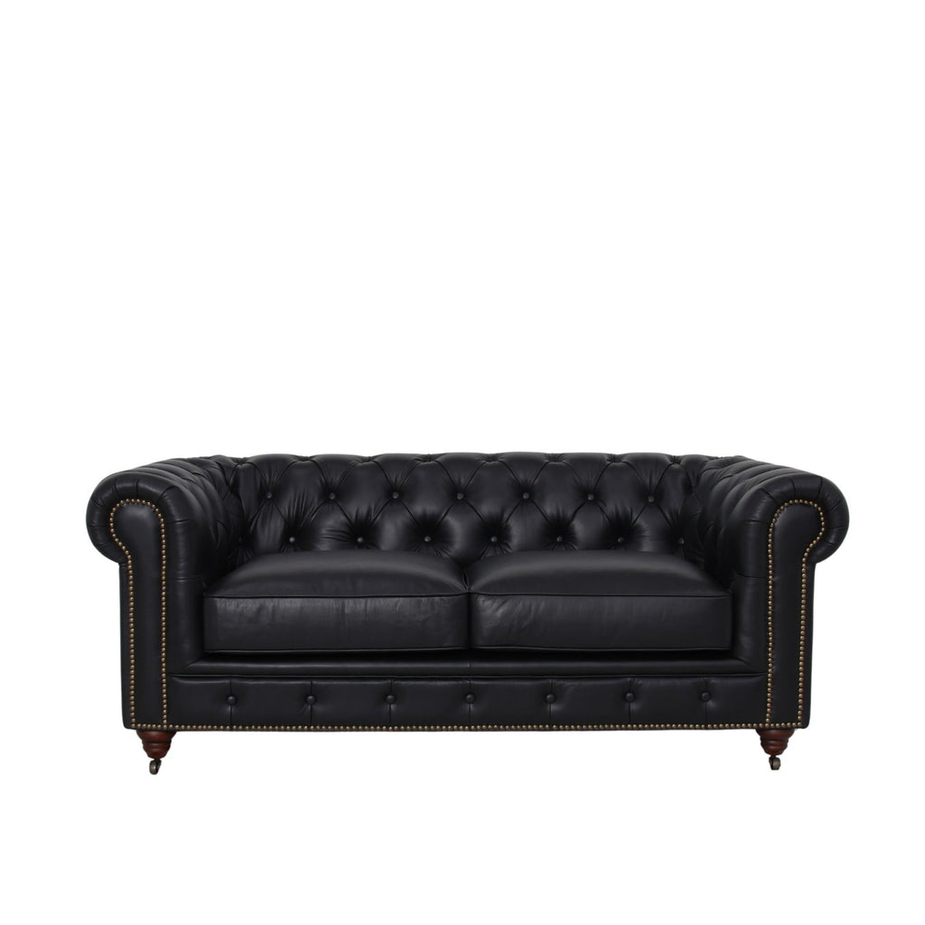 Belgravia Chesterfield Top Grain Tufted Leather Sofa – Classic Elegance in Premium Leather
