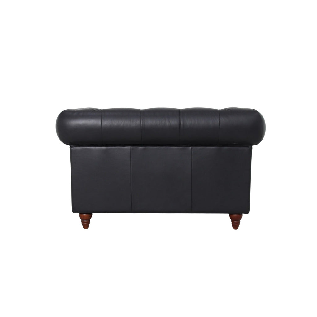 Belgravia Chesterfield Top Grain Leather Club Chair – Classic Tufted Armchair in Premium Finishes