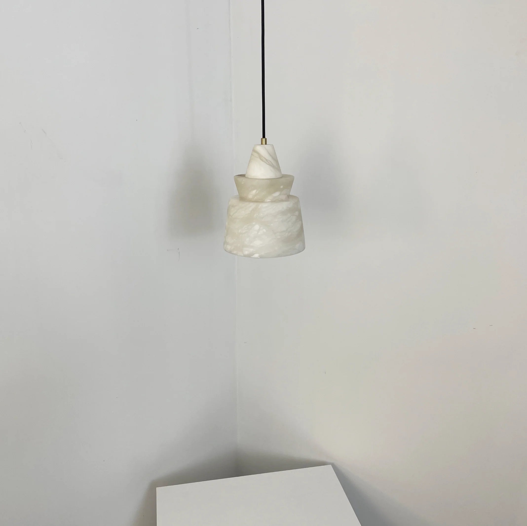 White Alabaster Pendant Light