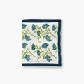 Bella Linen Table Runner — Olive & Blue