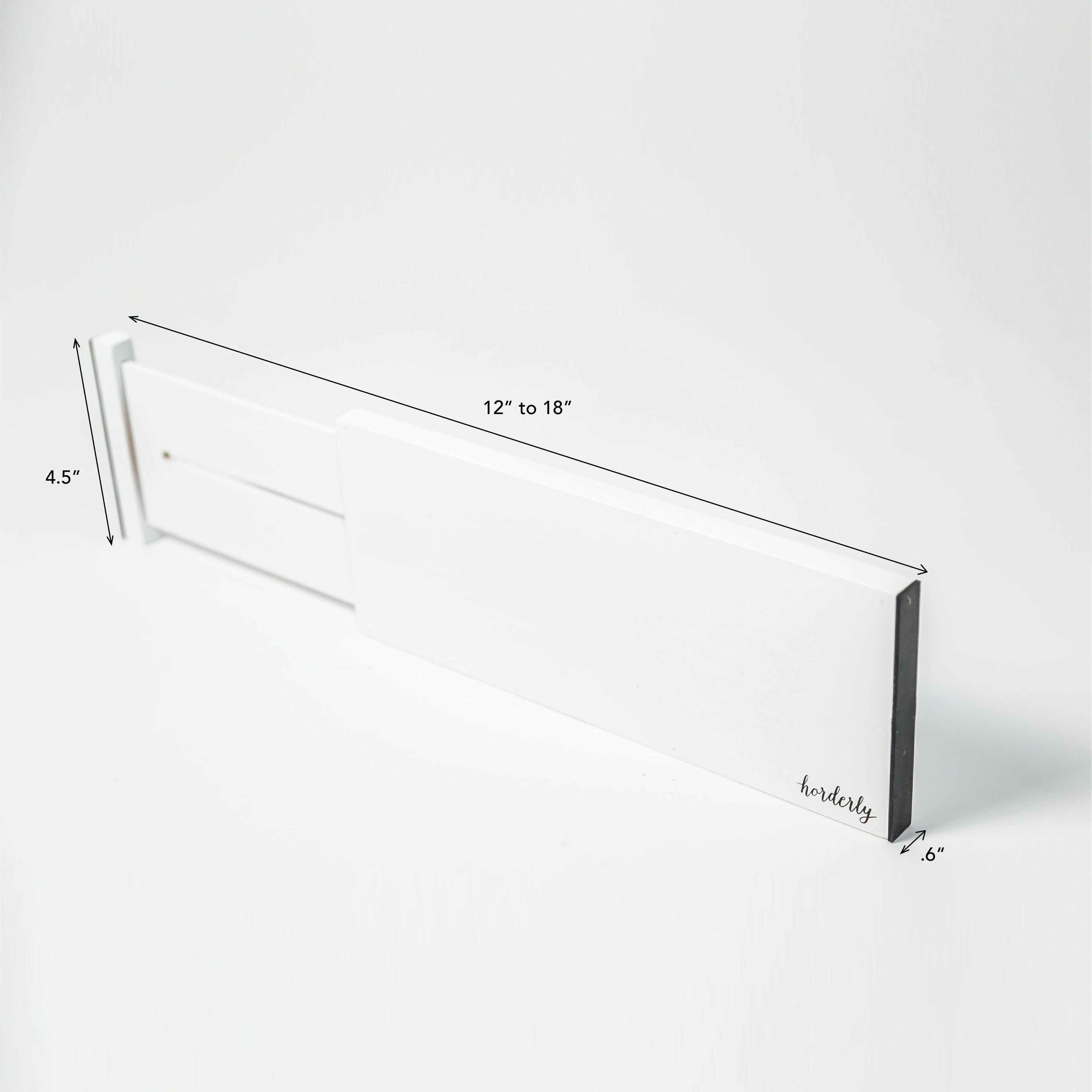 Bamboo Expandable Drawer Dividers – White
