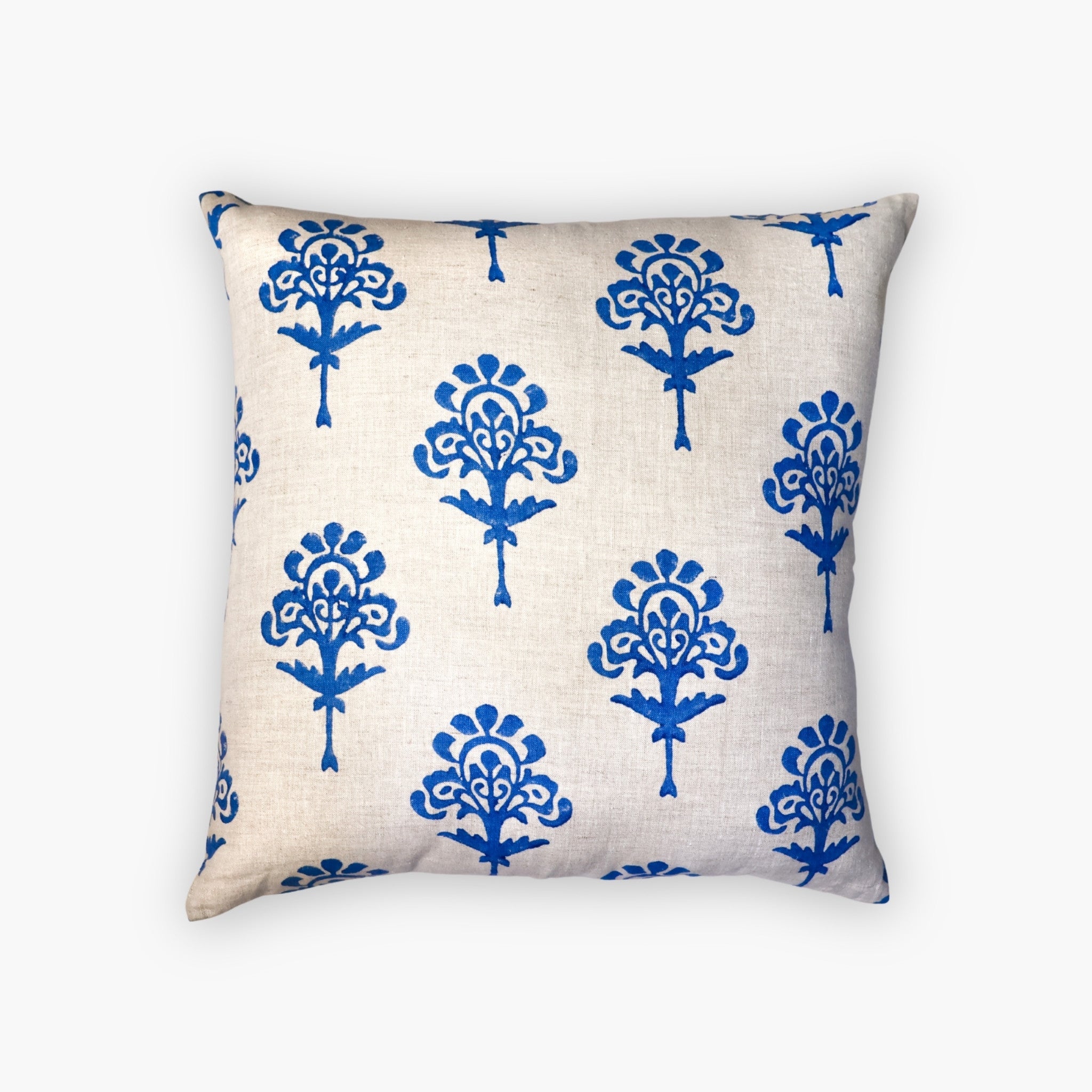 Blue Harmony Linen Pillow Cover