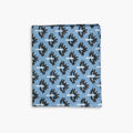Zeenat Linen Table Runner — Steel Blue