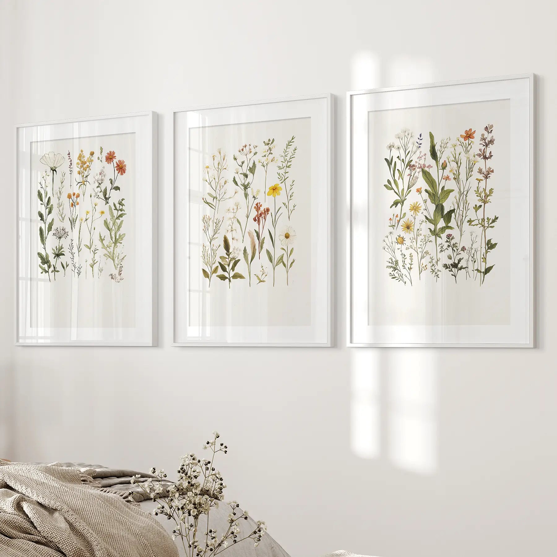 Wildflower Nursery Wall Art Set