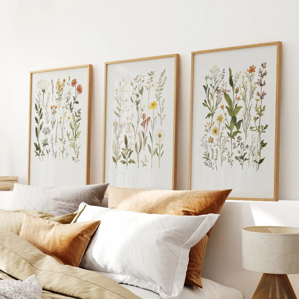 Wildflower Nursery Wall Art Set
