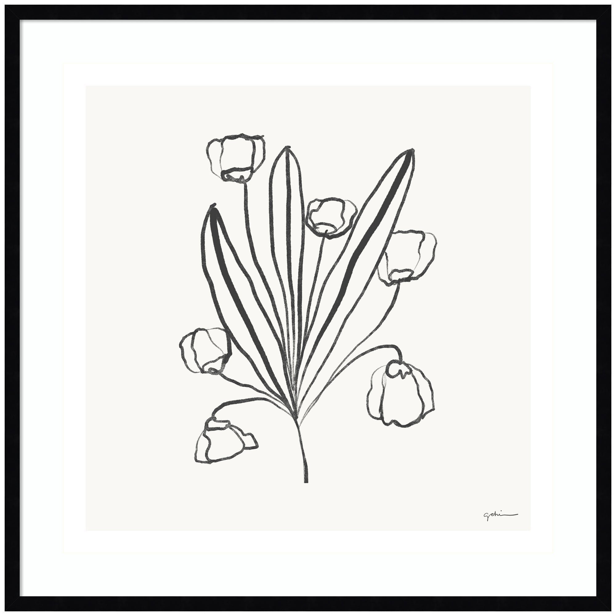 Floral Bouquet by Gabrielly Guedes Framed Wall Art Print