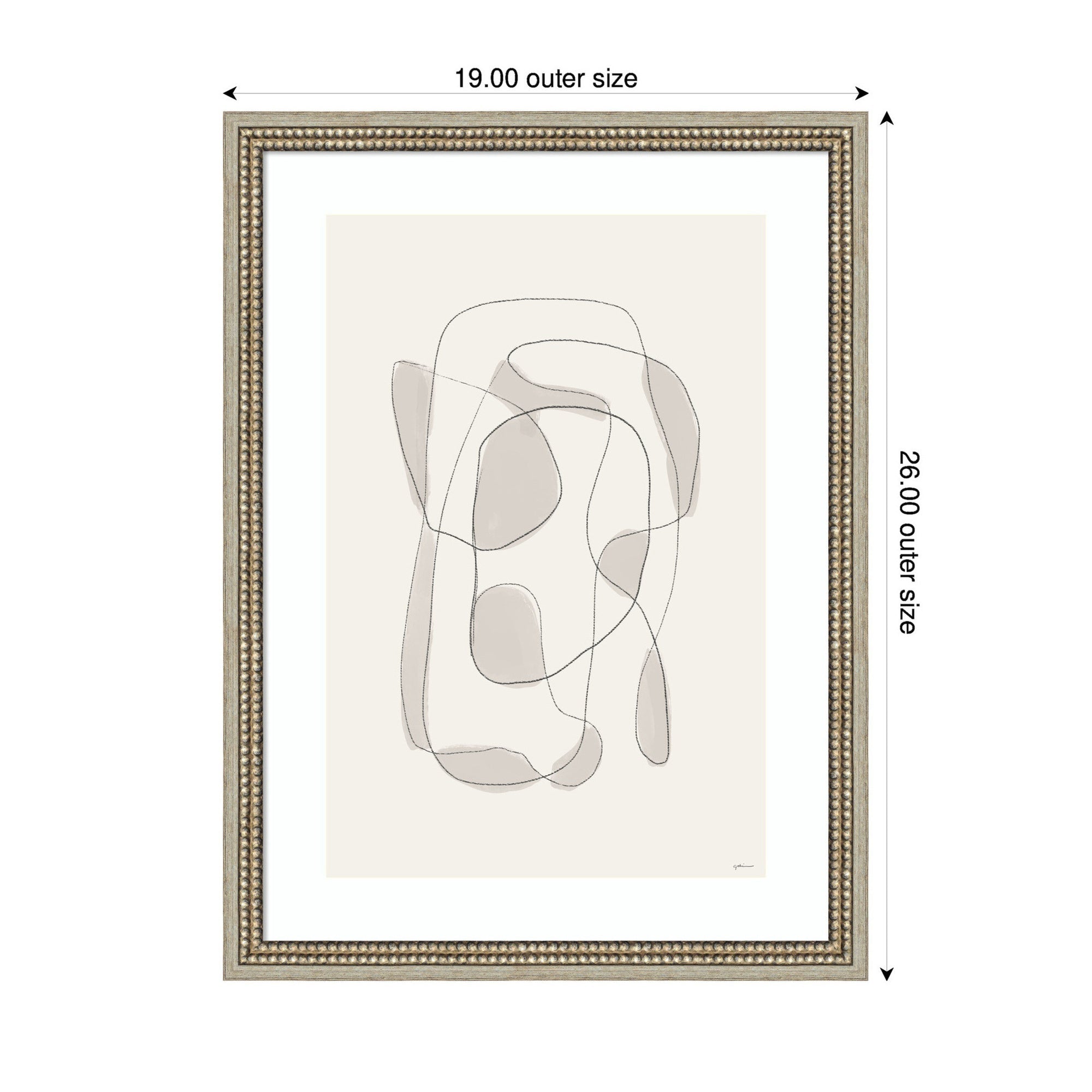 Minimalist Lines by Gabrielly Guedes Framed Wall Art Print