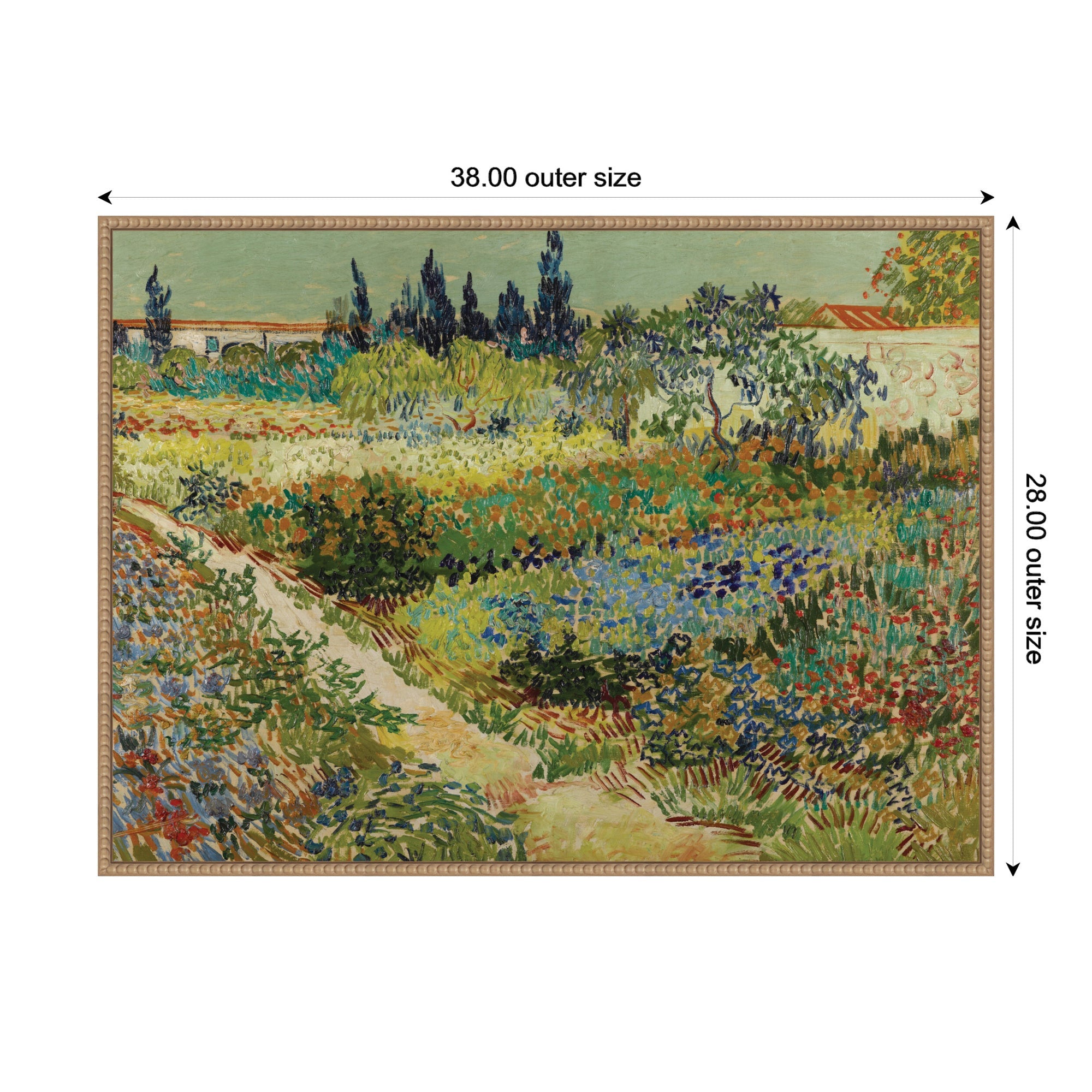 Garden at Arles by Vincent van Gogh by Nostalgia Prints Framed Canvas Wall Art Print