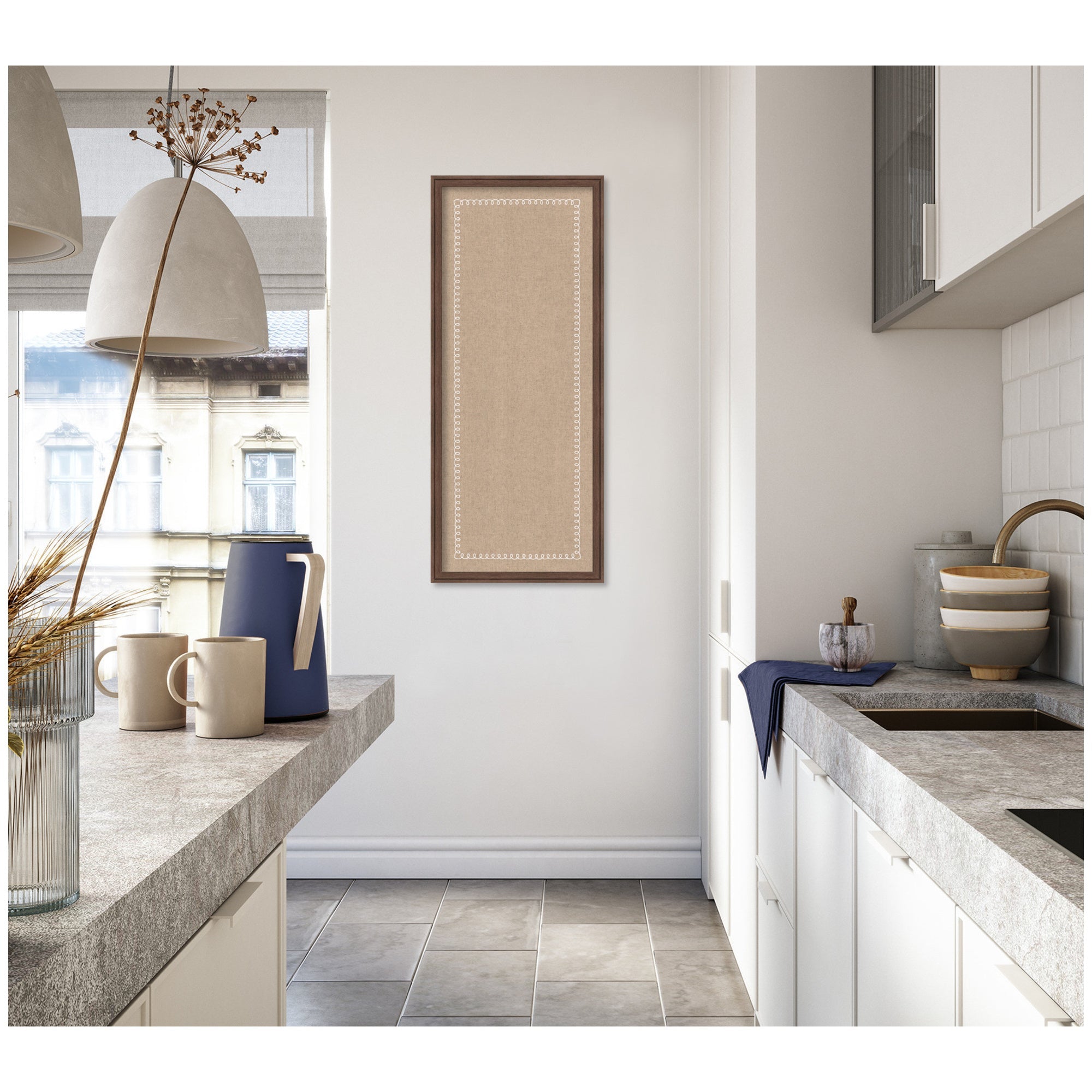 Pinboard White Scalloped Edge