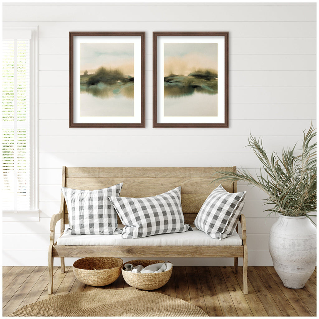 Tranquil Meadows 2 Piece Framed Wall Art Print Set by Amy Lighthall