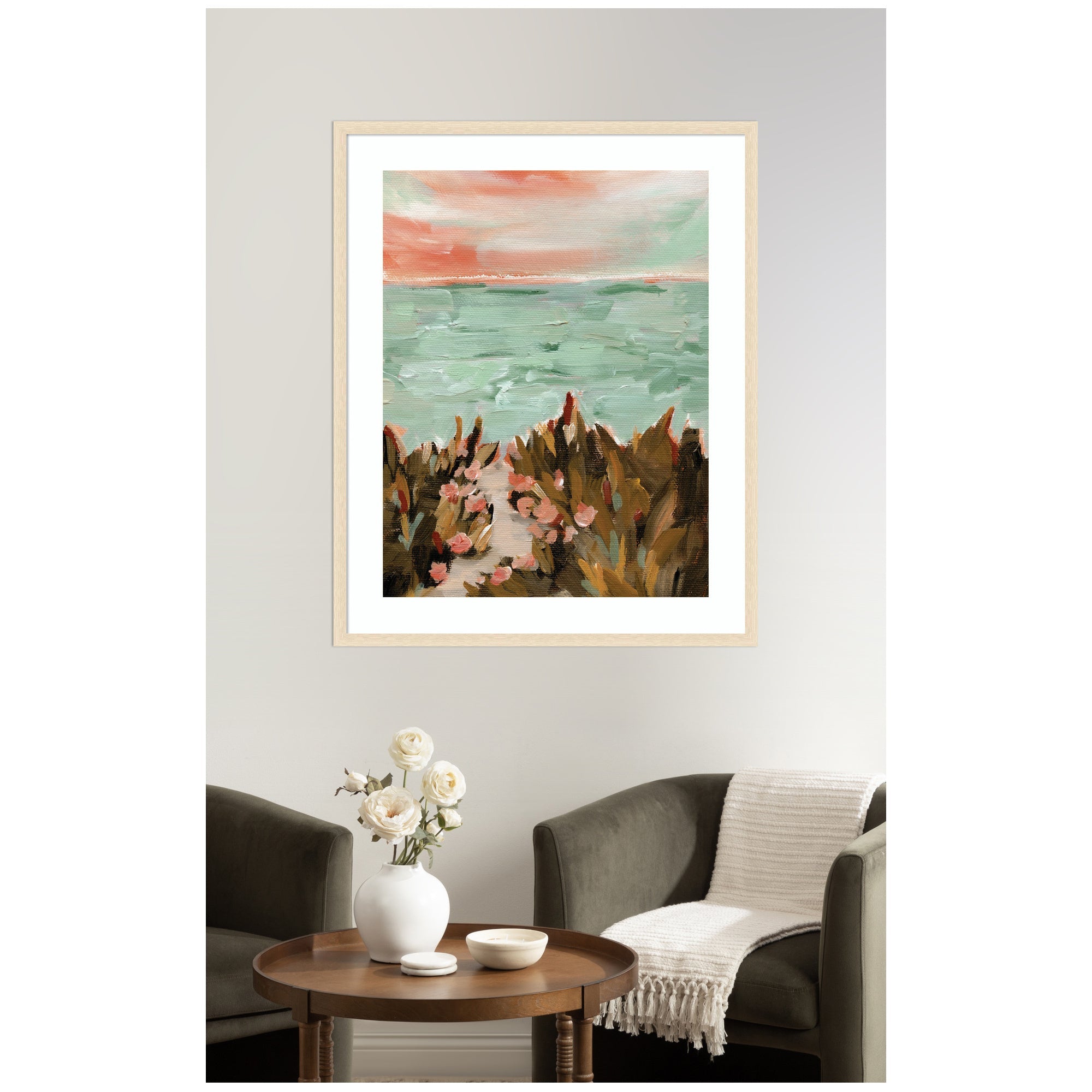 Framed Art Landscape 02 Beach by Annie Quigley