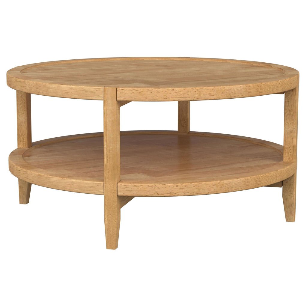Camillo Round Wood Coffee Table
