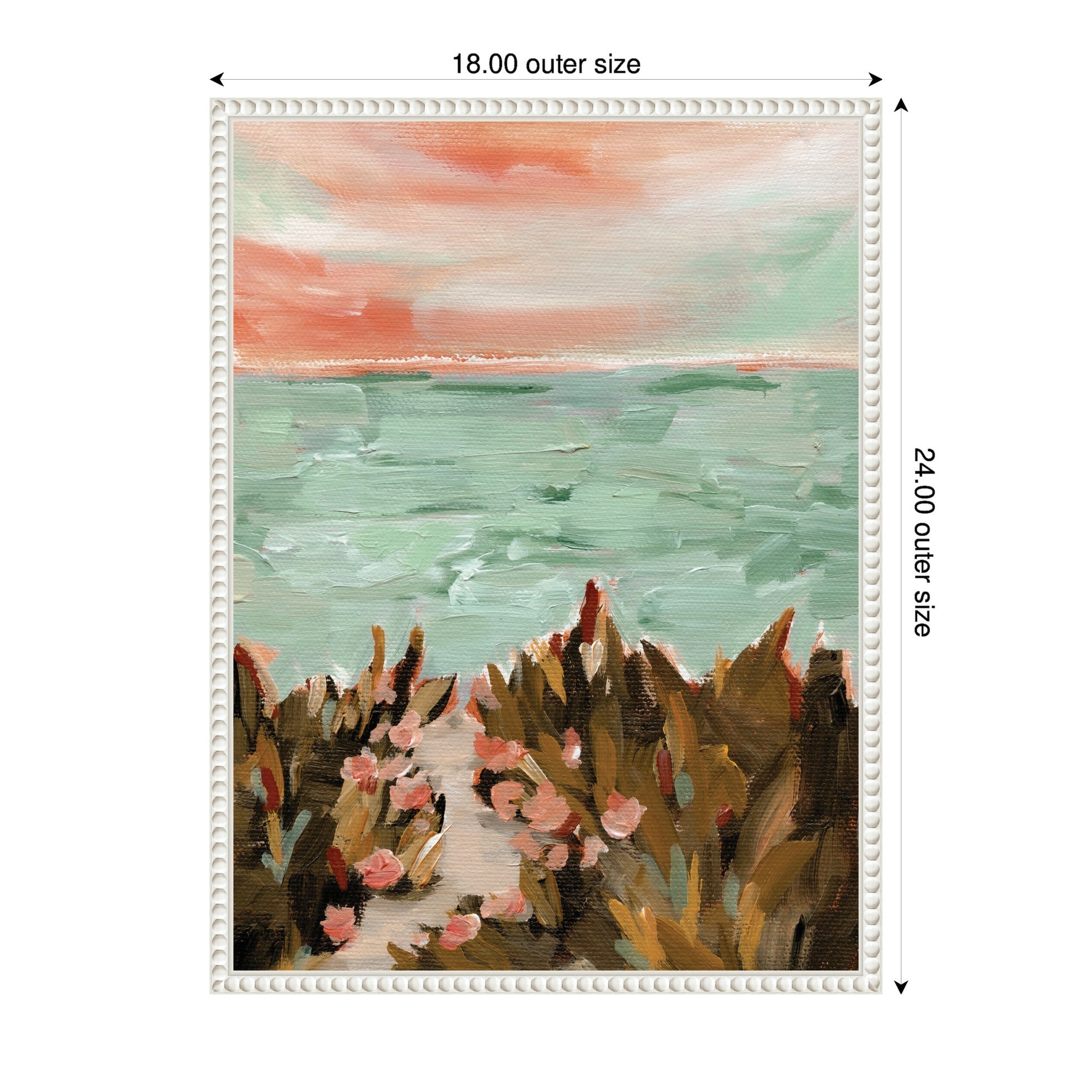 Sylvie Landscape 02 Beach Framed Canvas by Annie Quigley