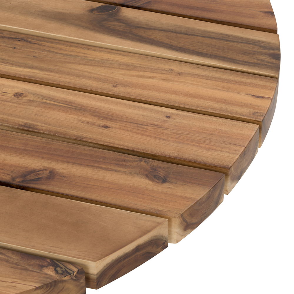 Round Solid Acacia Table