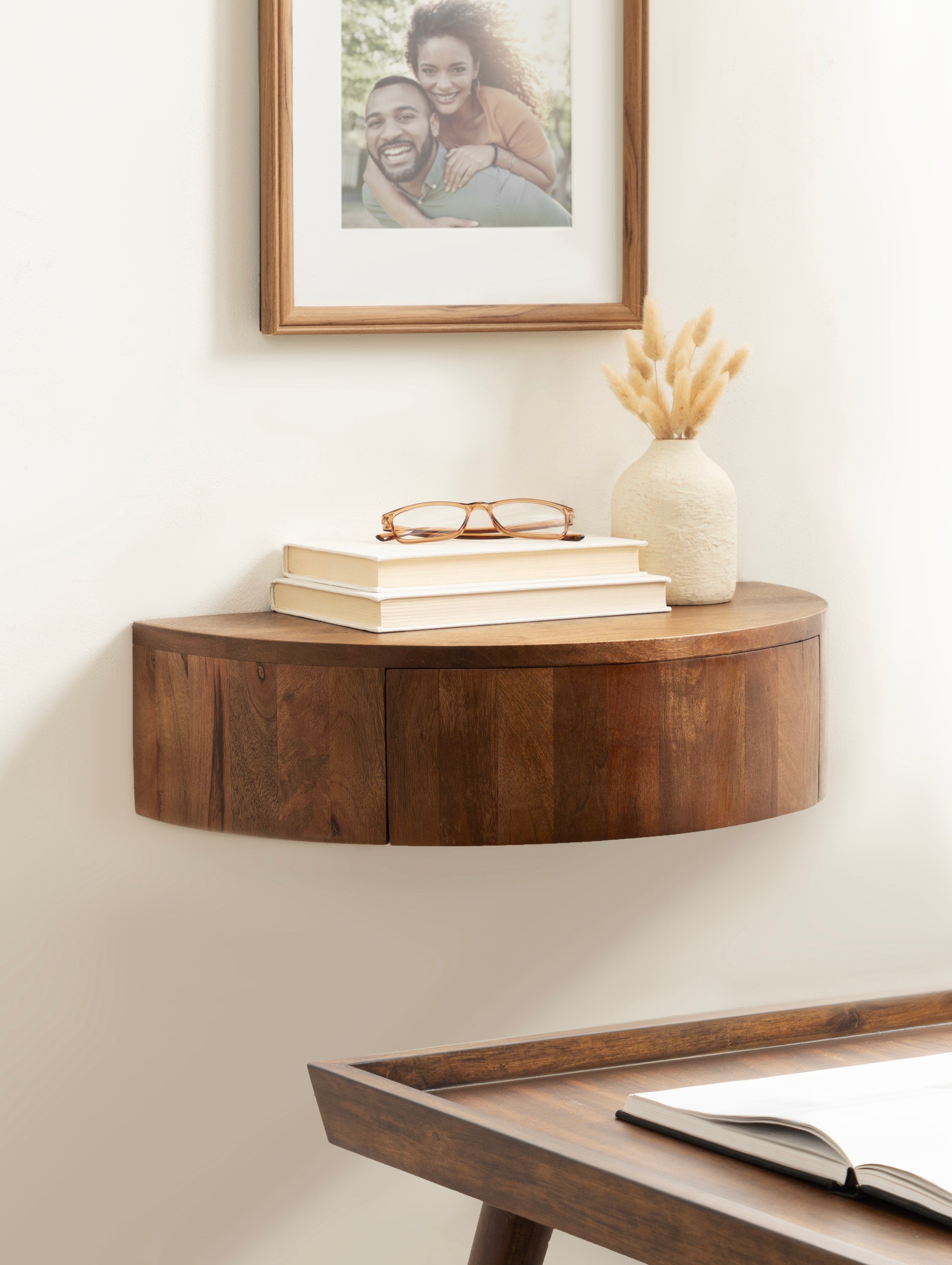 Reid Floating Wood Side Table
