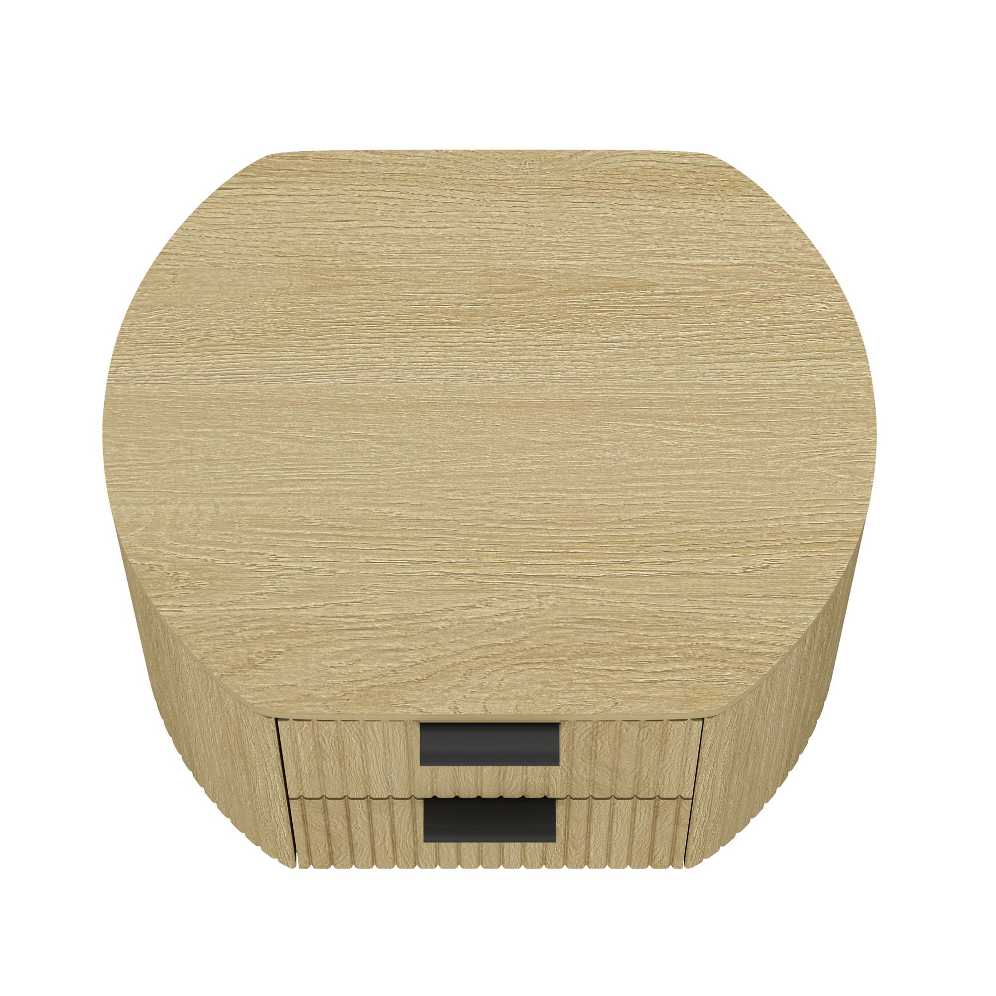 Olivia - Nightstand With 2 Drawers - Oak