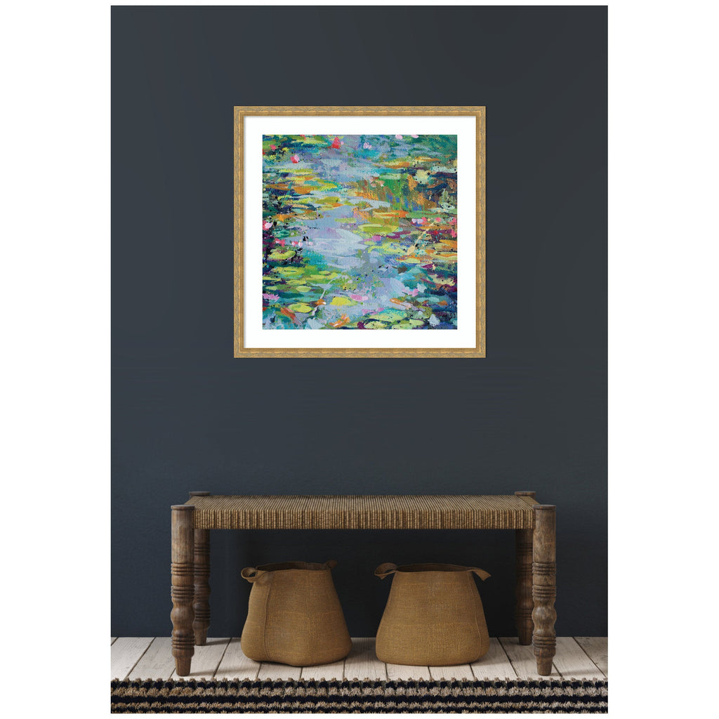 Framed Art Waterlilies at Giverny by Rachel Christopoulous