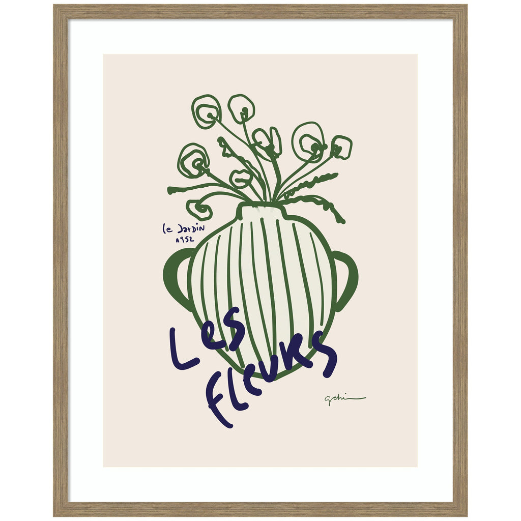 Le Jardin by Gabrielly Guedes Framed Wall Art Print
