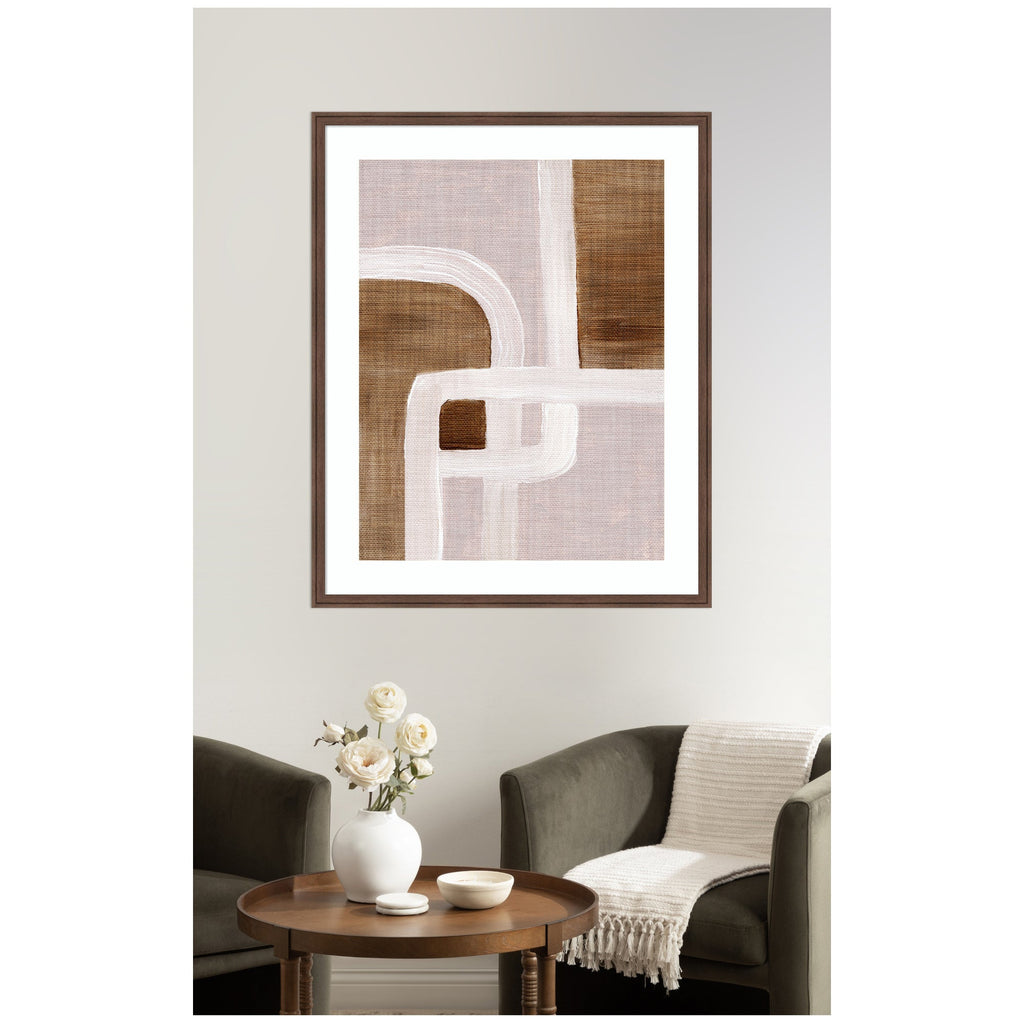 Framed Art rhythmic lines ll by Nikita Jariwala
