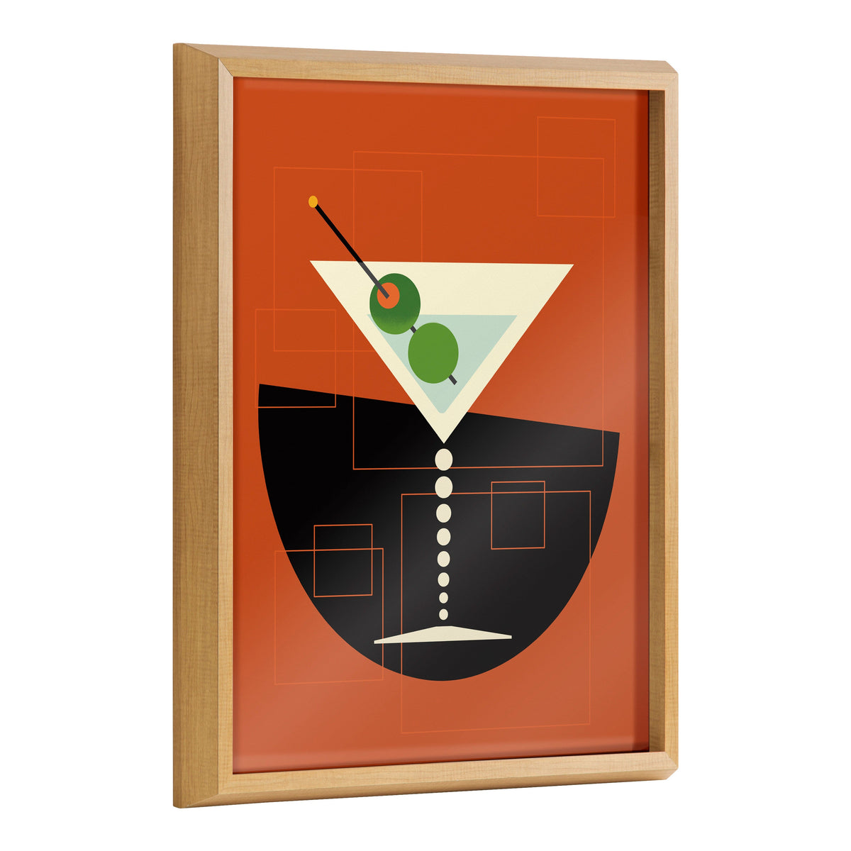 Blake Martini Framed Cocktail Art