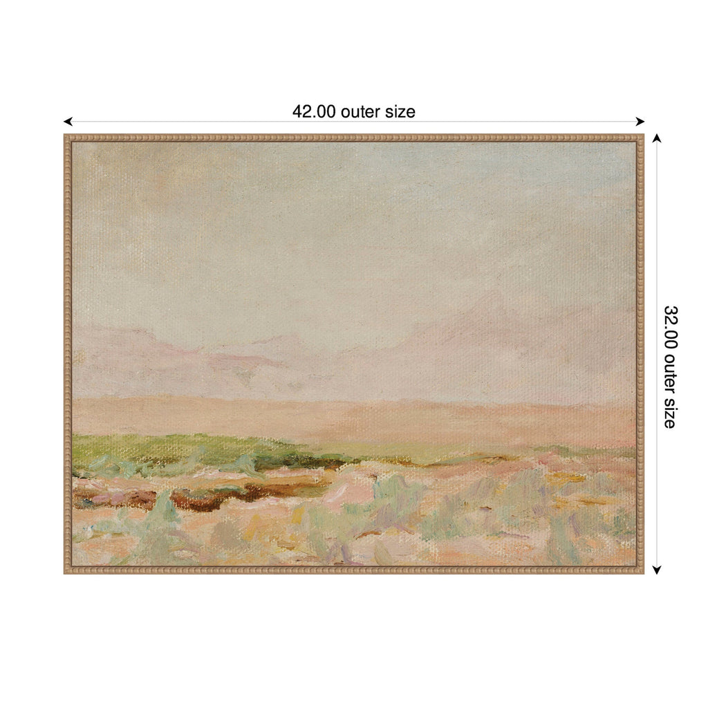 Desert from Kislovodsk to Samarkand Jan Ciaglinski by Nostalgia Prints Framed Canvas Wall Art Print