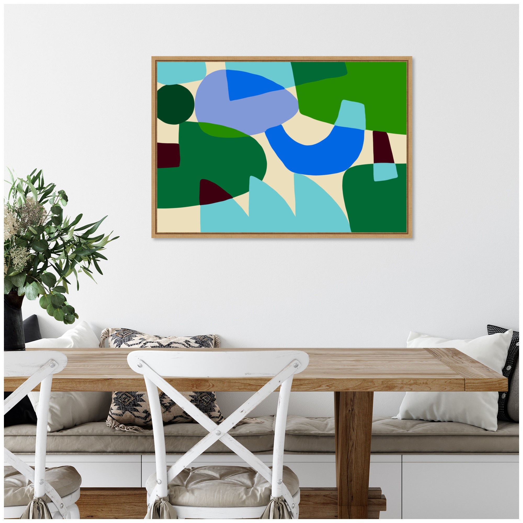 Composition II by Teresa Rego Framed Canvas Wall Art Print