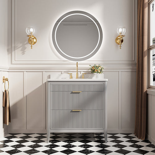 36-Inch Fully Assembled Bathroom Vanity