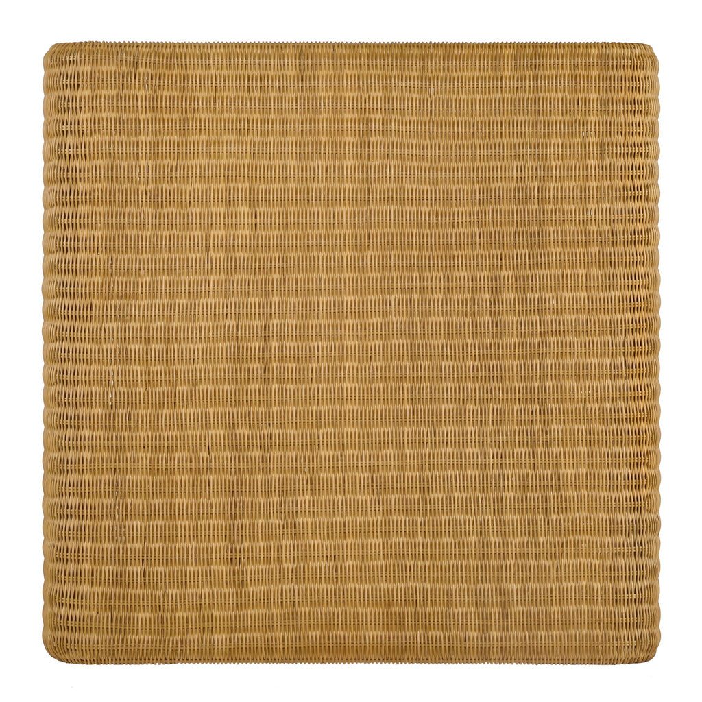 Woven Rattan Coffee Table — Natural