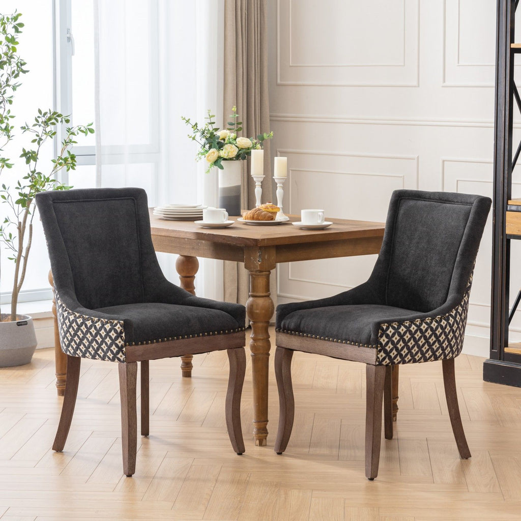 Ultra Upholstered Dining Chairs — Set of 2, Color Options