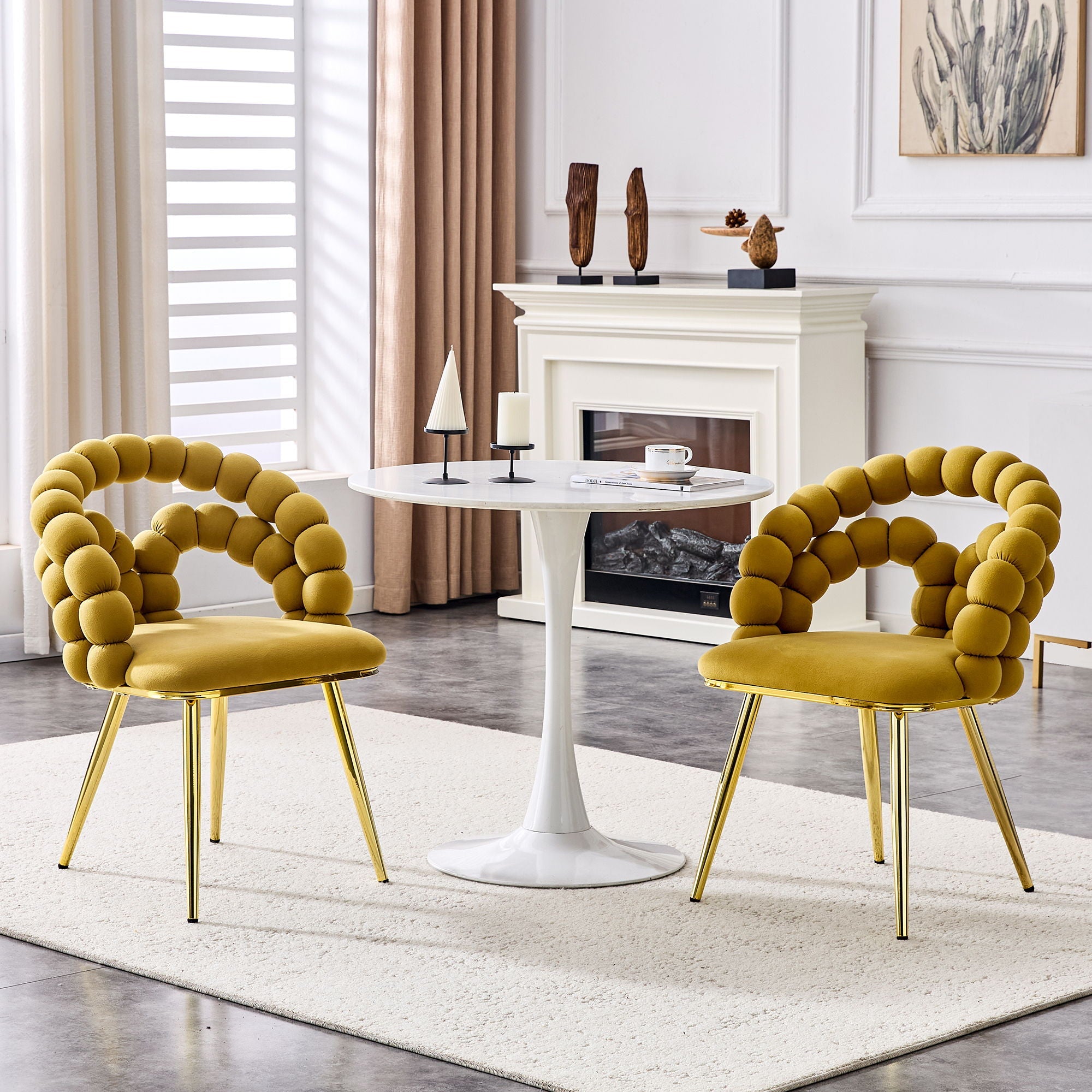 Puffy Bubble Dining Chairs — Set of 2