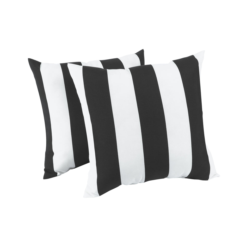 2 Pack Outdoor Throw Pillows, Waterproof & Fade-Resistant (18x18 Inch)