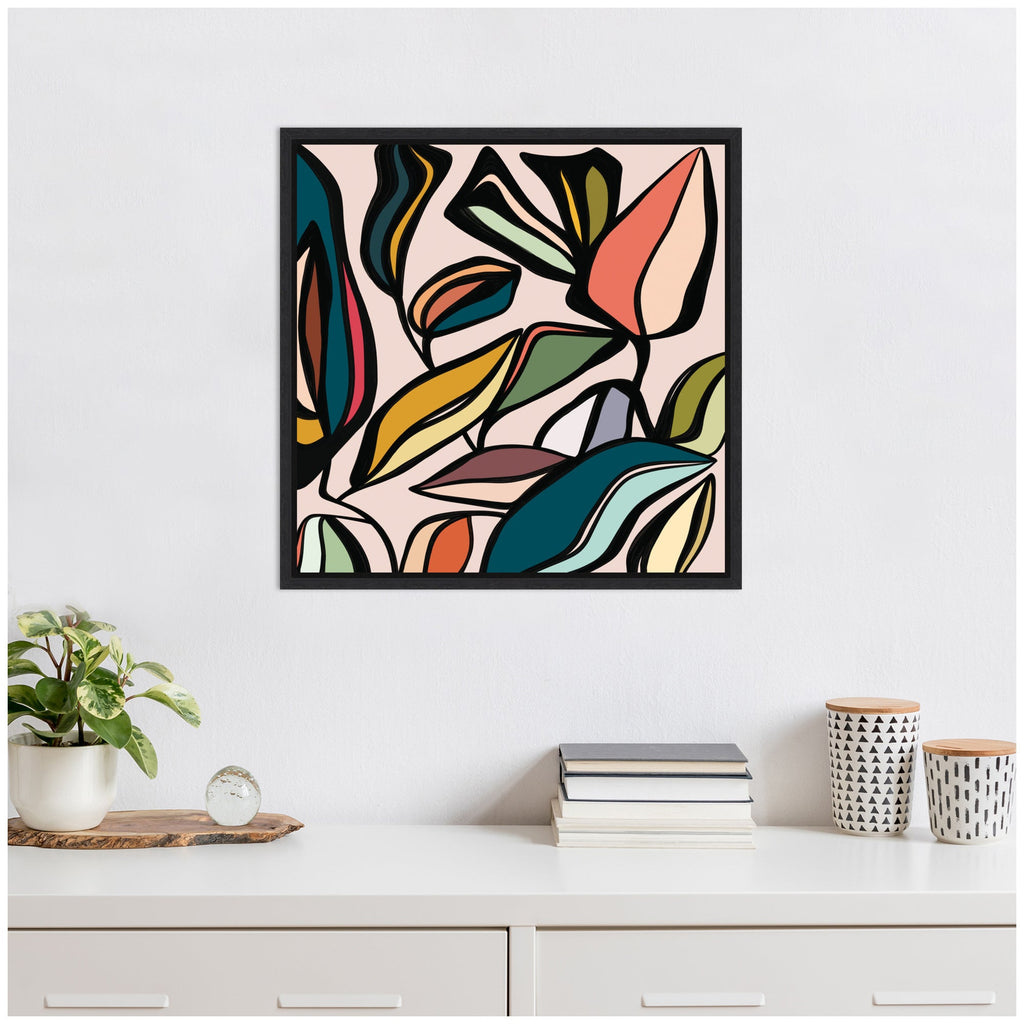 Fanciful Ficus Framed Canvas Wall Art