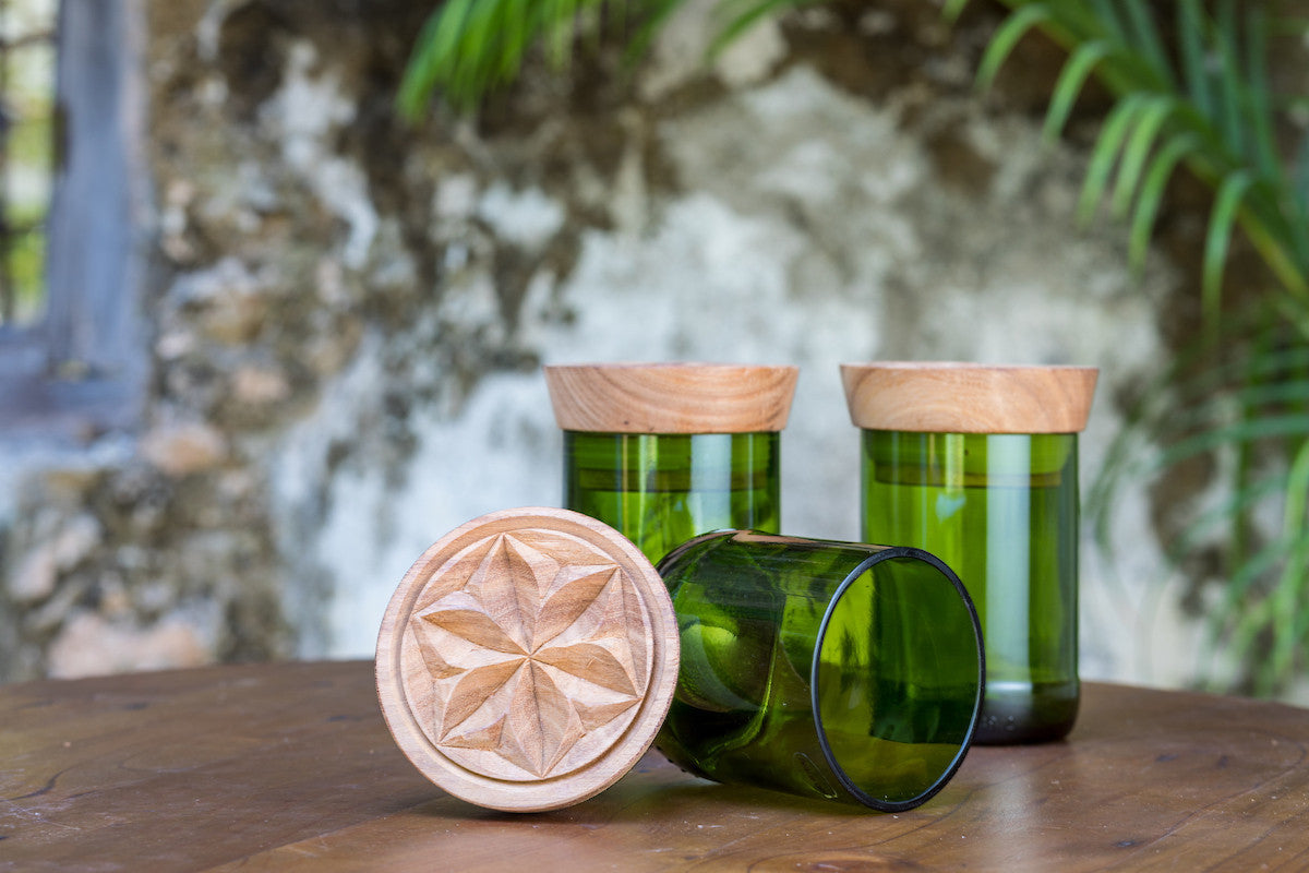 Hiliki Jar - Dark Green - Medium (set of 2)