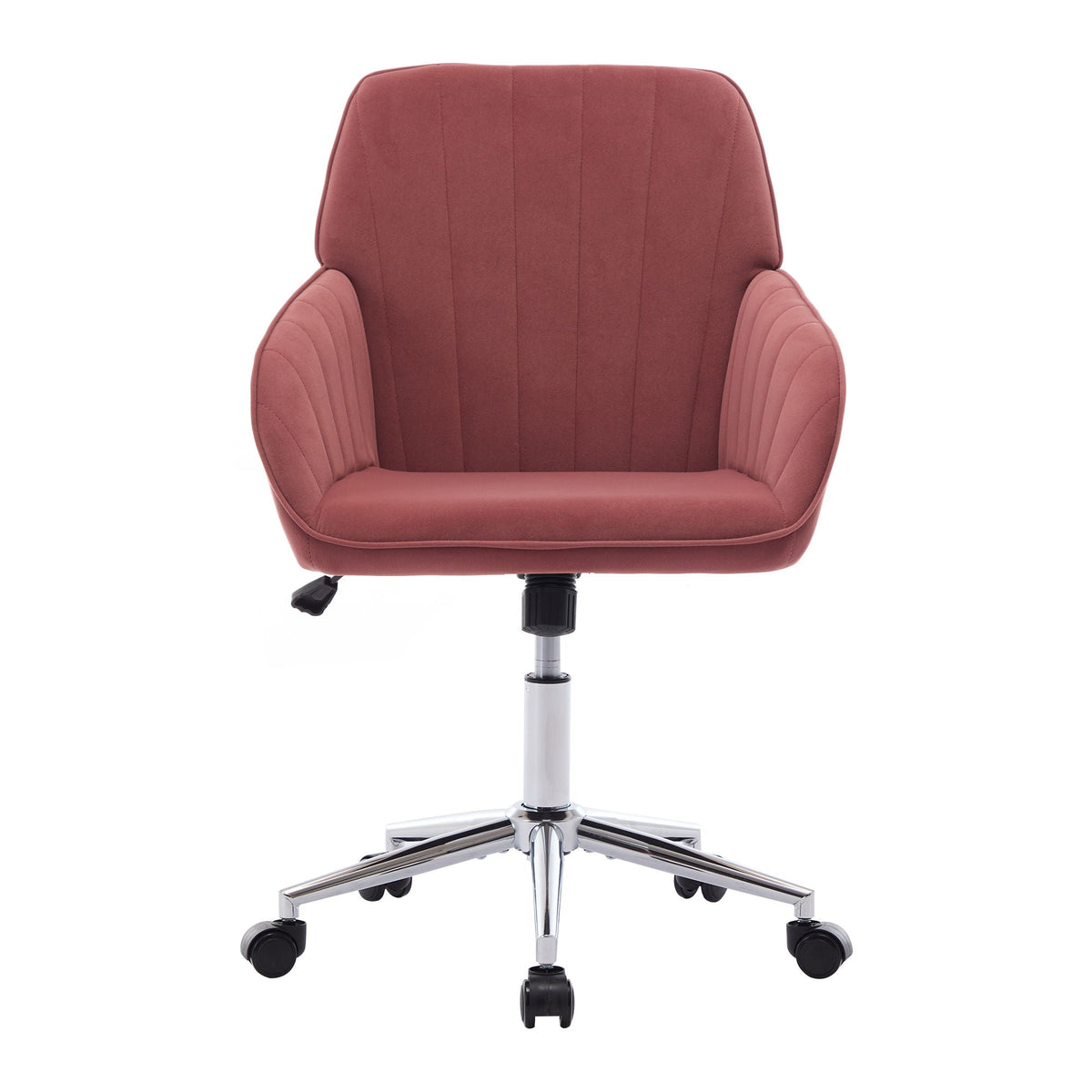 Ergonomic Swivel Office Chair with Silver Base — Color Options