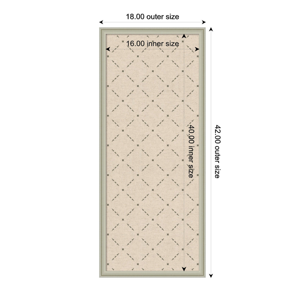 Pinboard Green Lattice Print