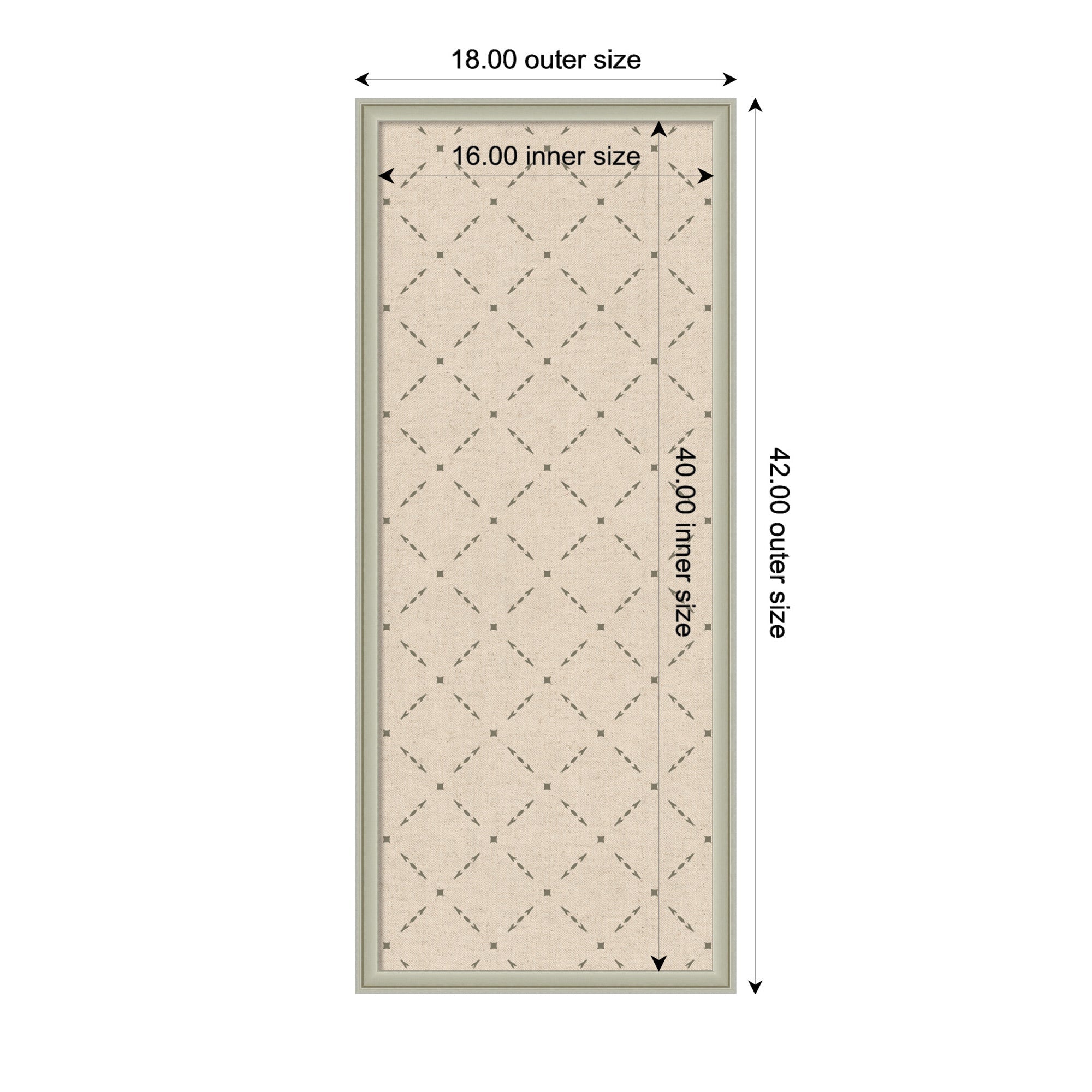 Pinboard Green Lattice Print