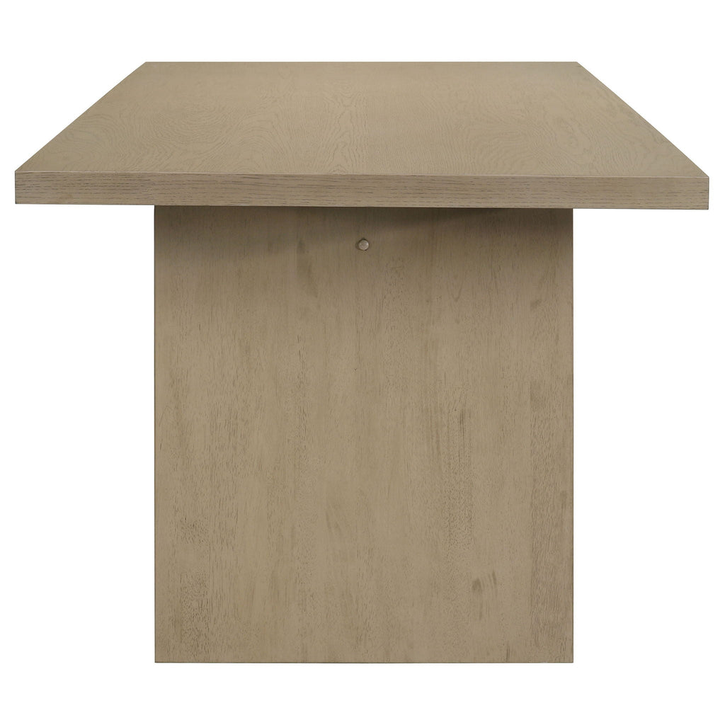 Decker 7-piece 82-inch Rectangular Dining Set Grey and Natural Oak