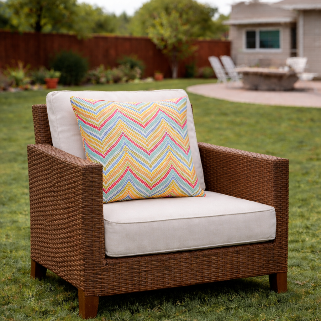 2 Pack Outdoor Throw Pillows, Waterproof & Fade-Resistant