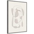 Minimalist Lines by Gabrielly Guedes Framed Canvas Wall Art Print