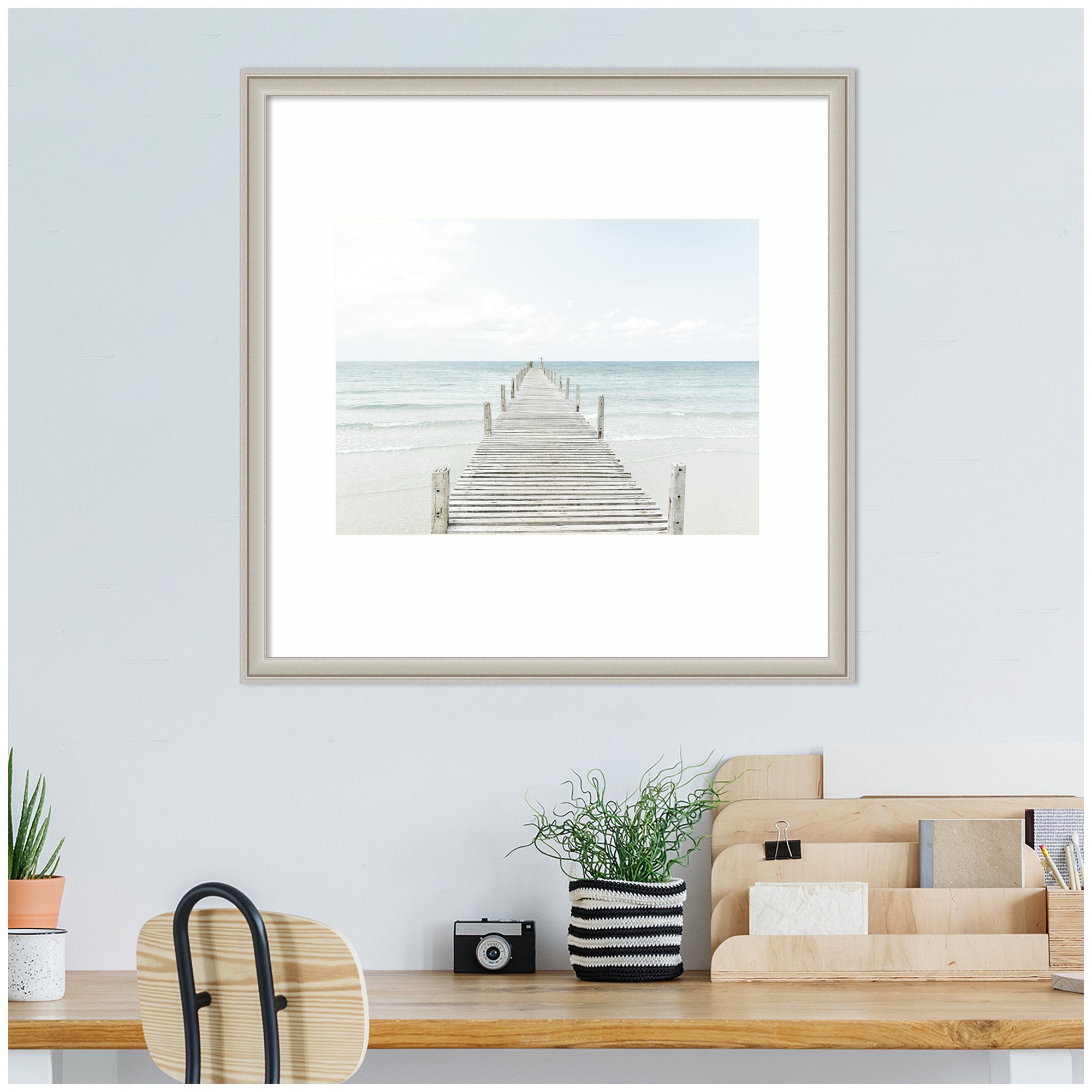 Beach 5s by Amy Peterson Framed Wall Art Print