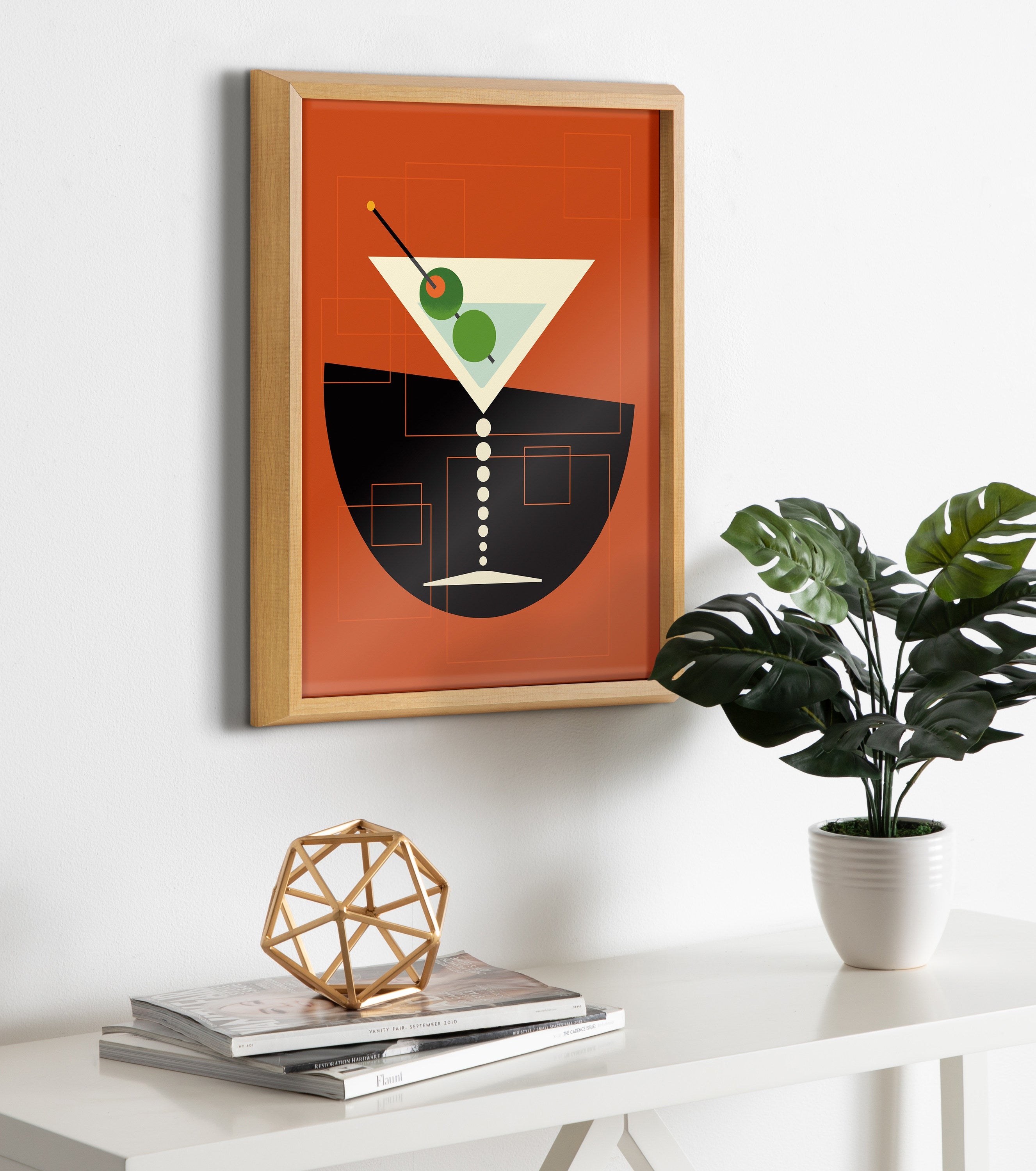 Blake Martini Framed Cocktail Art