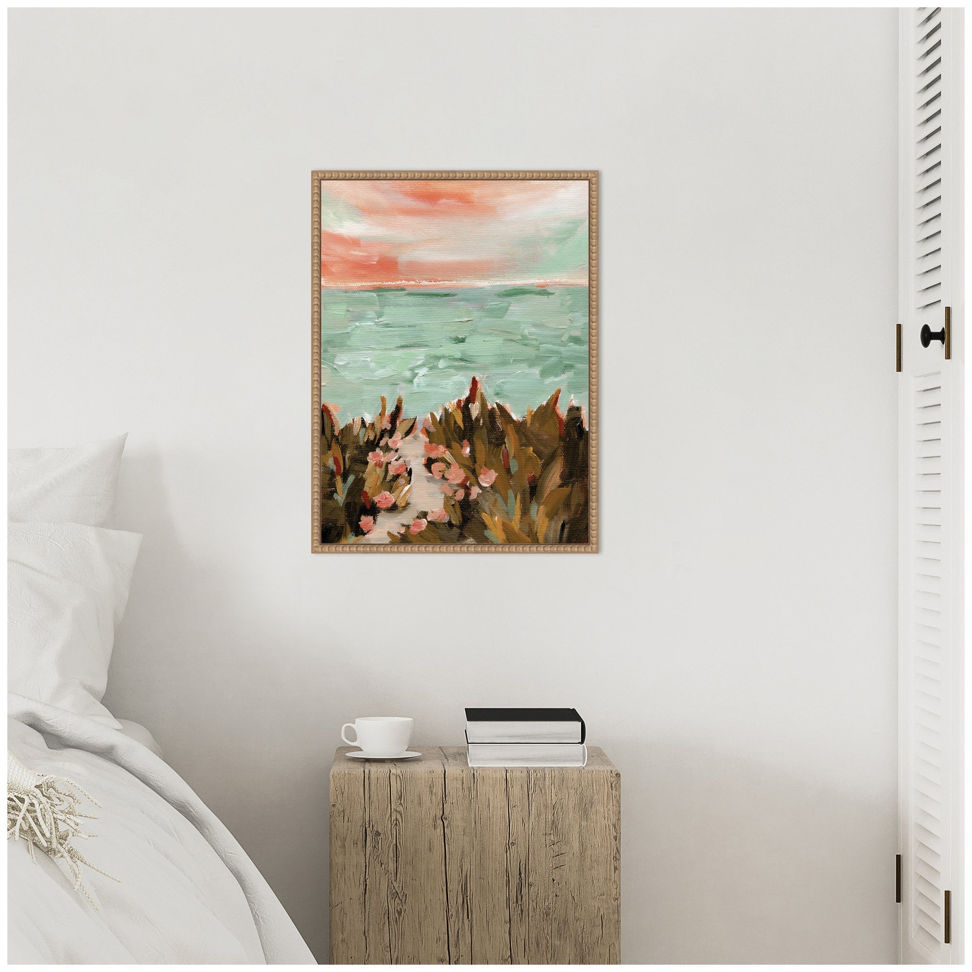 Sylvie Landscape 02 Beach Framed Canvas by Annie Quigley