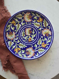 Ciel Wall Decor Plate — Handcrafted Blue Pottery