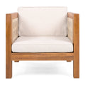 Outdoor Club Chair & Rope Arm And Cushions