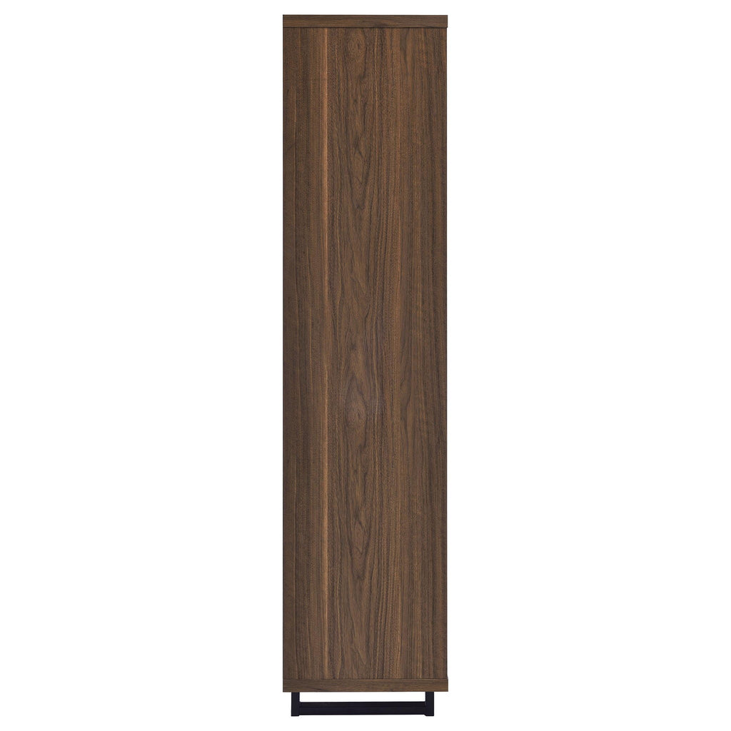 Rodger - 3 Shelf Cabinet Bookcase - Walnut