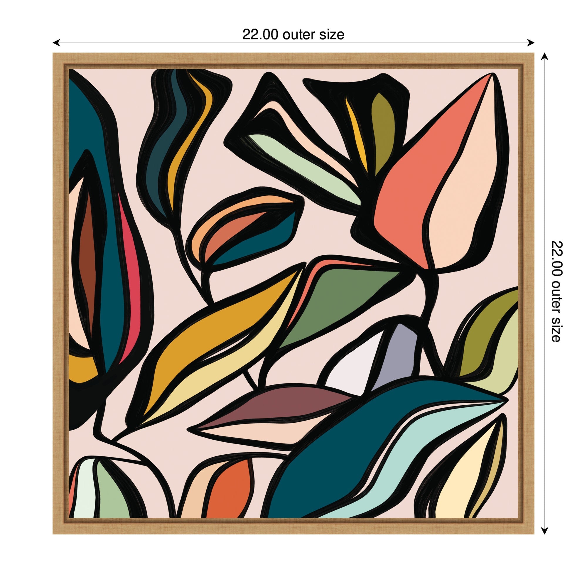 Fanciful Ficus Framed Canvas Wall Art