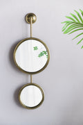 Gilt Double-Circle Wall Mirror