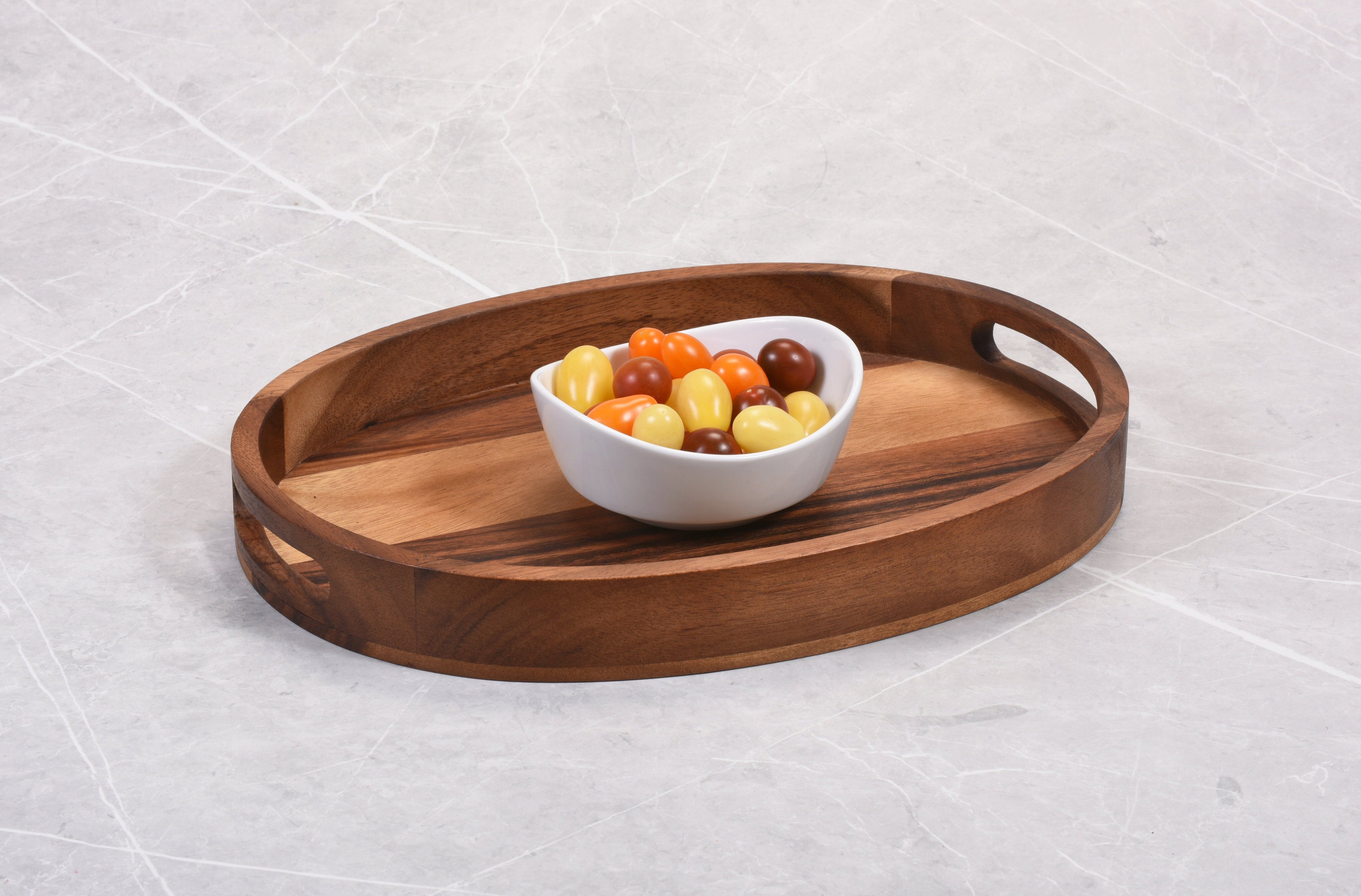 Small Oval Acacia Serving Tray
